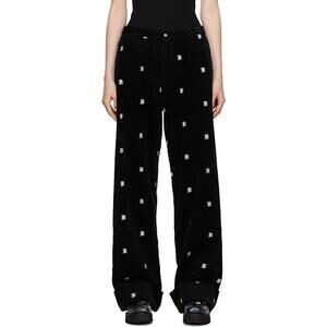 R13 Embroidered Trousers Black - 24
